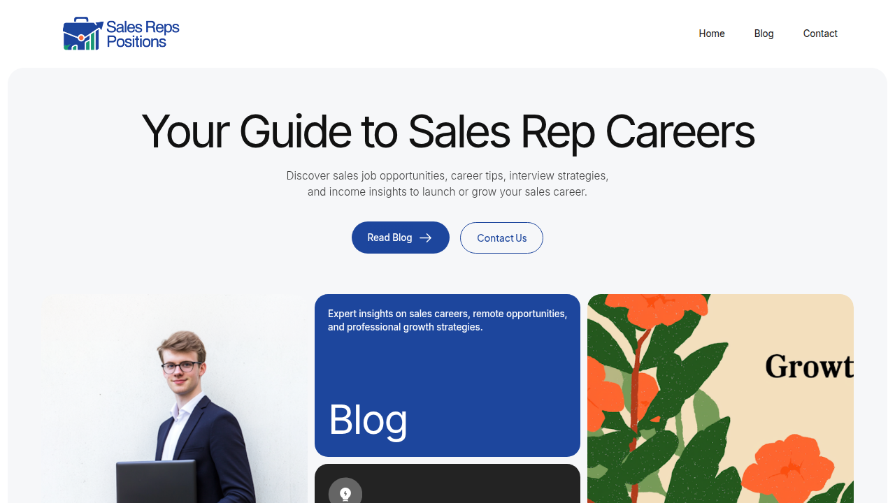 The Sales Reps Positions website offers resources for various sales careers, including retail sales.