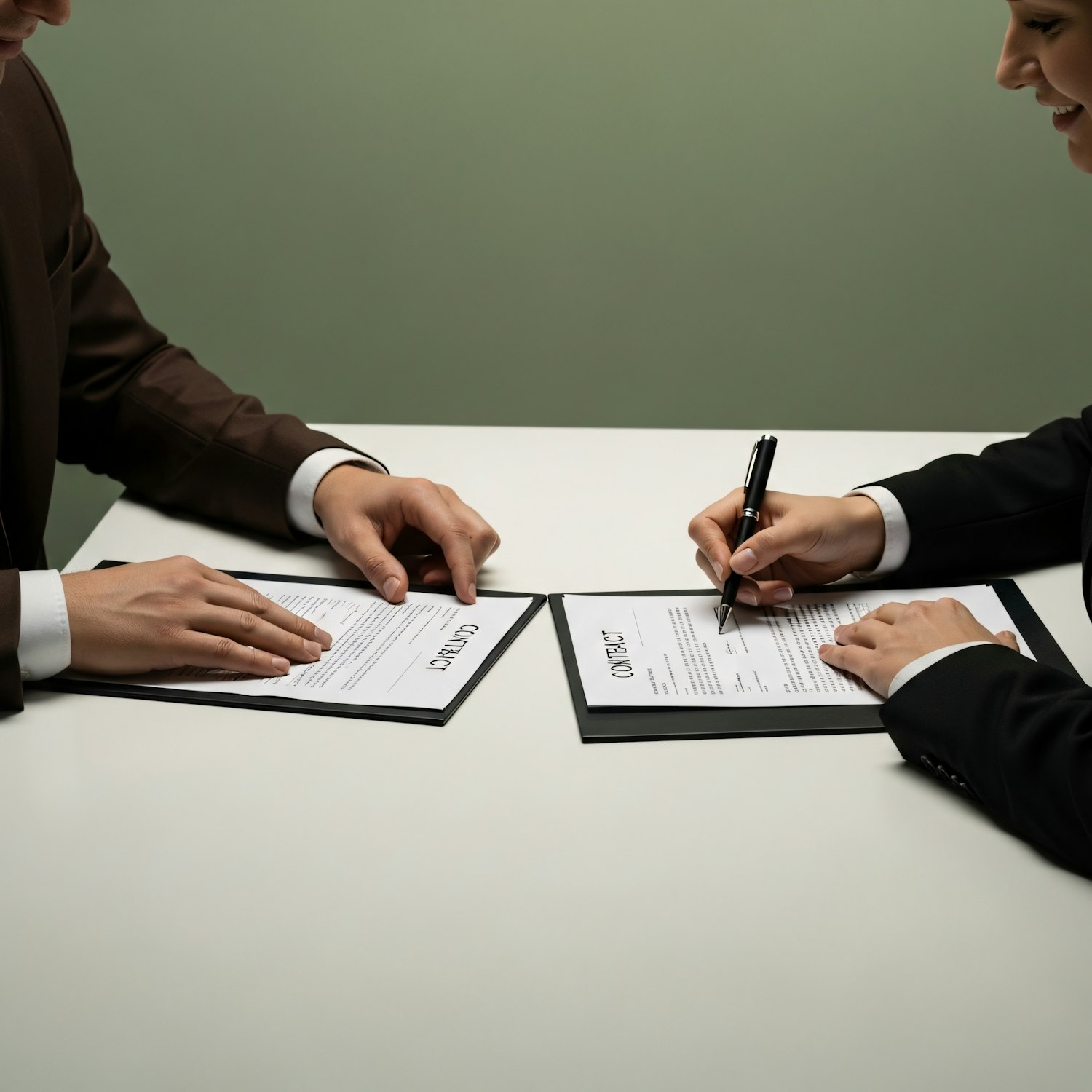 A person reviewing a job offer letter or compensation package, emphasizing the critical step of understanding and negotiating sales compensation.