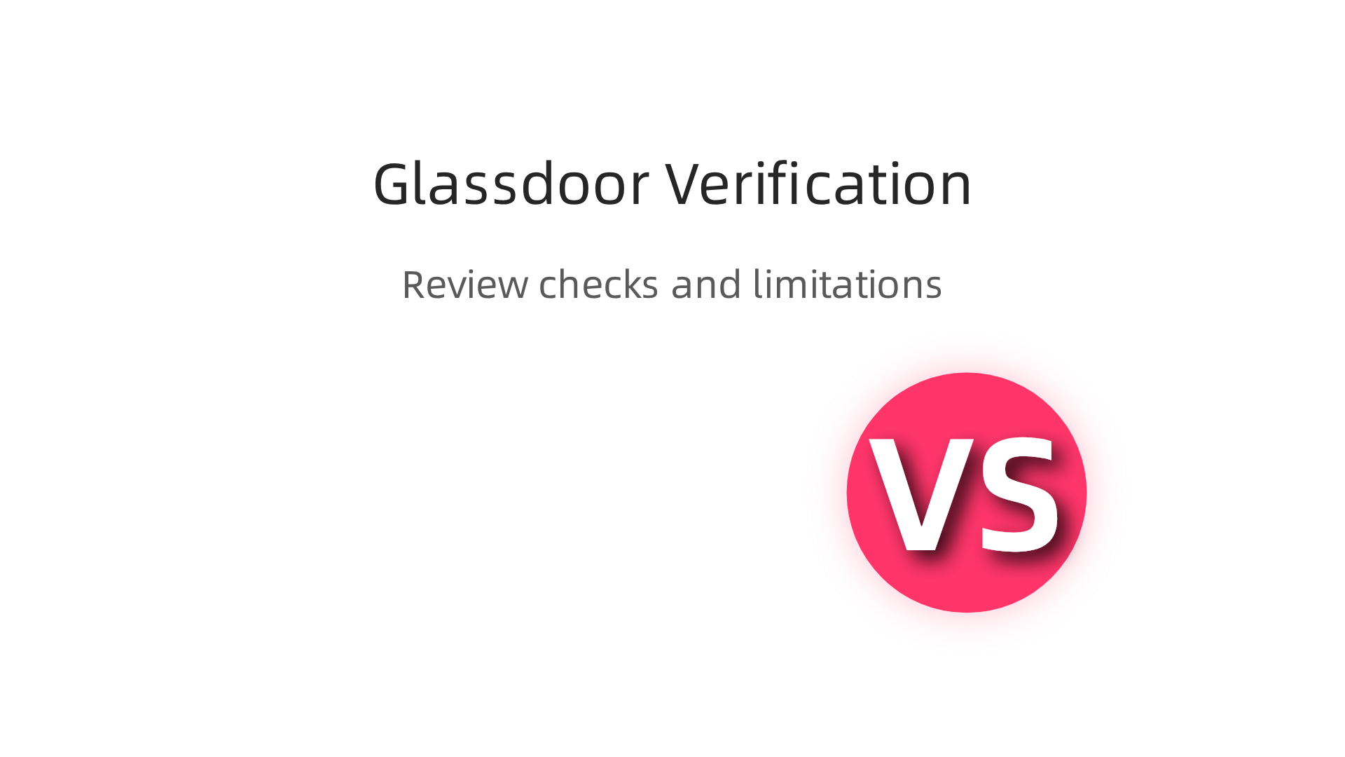 An infographic detailing Glassdoor's multi-layered approach to verifying reviews, including technology filters, human moderation, and user reporting, alongside its inherent limitations.