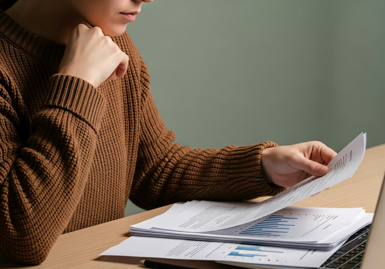A sales professional uses a tablet to research company culture, commission structures, and career growth potential, emphasizing the depth of insight reviews provide.